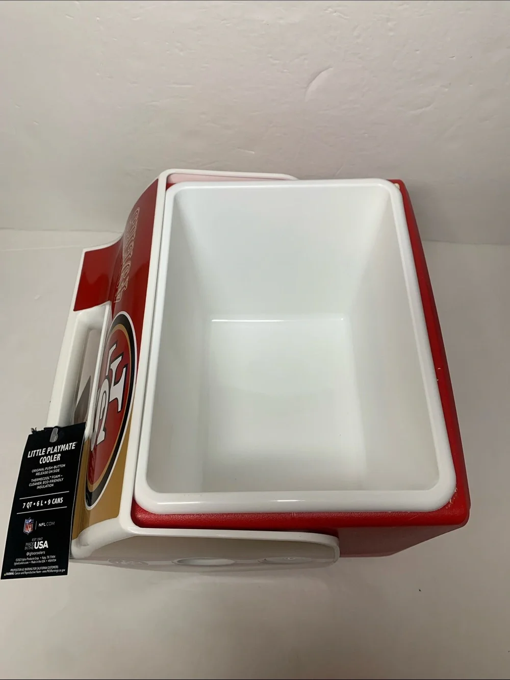 NFL San Francisco 49ERS Cooler 7 Quarts Playmate NWT